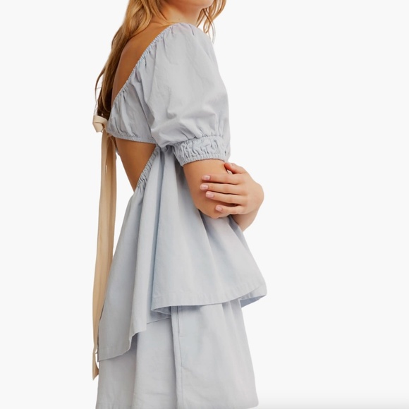 NWOT Free People Donnie Cotton Babydoll Top - Picture 3 of 5